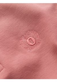 Ombre Clothing - Koszulka męska polo z dzianiny pique - różowy V7 S1374 - XXL. Typ kołnierza: polo. Kolor: różowy. Materiał: dzianina. Wzór: haft. Styl: klasyczny #8