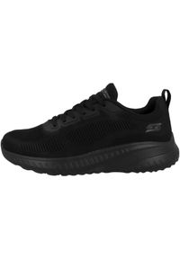 skechers - Buty do chodzenia męskie Skechers Bbk Bobs Squad. Zapięcie: sznurówki. Kolor: czarny. Materiał: materiał, syntetyk, tkanina. Szerokość cholewki: normalna. Sport: turystyka piesza