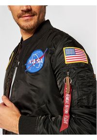 Alpha Industries Kurtka bomber Nasa 166107 Czarny Regular Fit. Kolor: czarny. Materiał: syntetyk #4