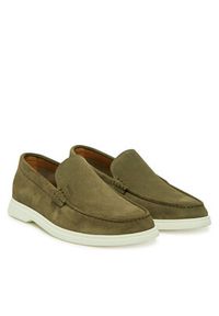 BOSS Mokasyny Sienne 50543083 Szary. Kolor: szary. Materiał: zamsz, skóra