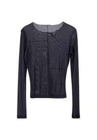 Urban Classics - Siatkowy Top Z Długim Rękawem Dla Pań I Panów. Kolor: czarny. Długość rękawa: długi rękaw. Długość: długie. Sport: turystyka piesza #1