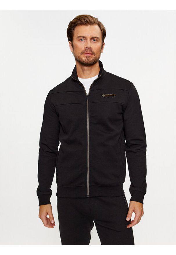Volcano Bluza B-Lenox M01123-W24 Czarny Regular Fit. Kolor: czarny. Materiał: bawełna