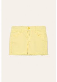 Guess Jeans - Szorty dziecięce 118-175 cm. Okazja: na co dzień. Kolor: żółty. Materiał: jeans. Styl: casual #1