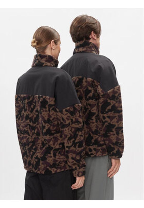 Jack Wolfskin Polar Maarweg Print Jkt 1711231 Brązowy Regular Fit. Kolor: brązowy. Materiał: syntetyk. Wzór: nadruk