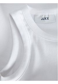 JJXX Top 12224661 Biały Rib Fit. Kolor: biały #5