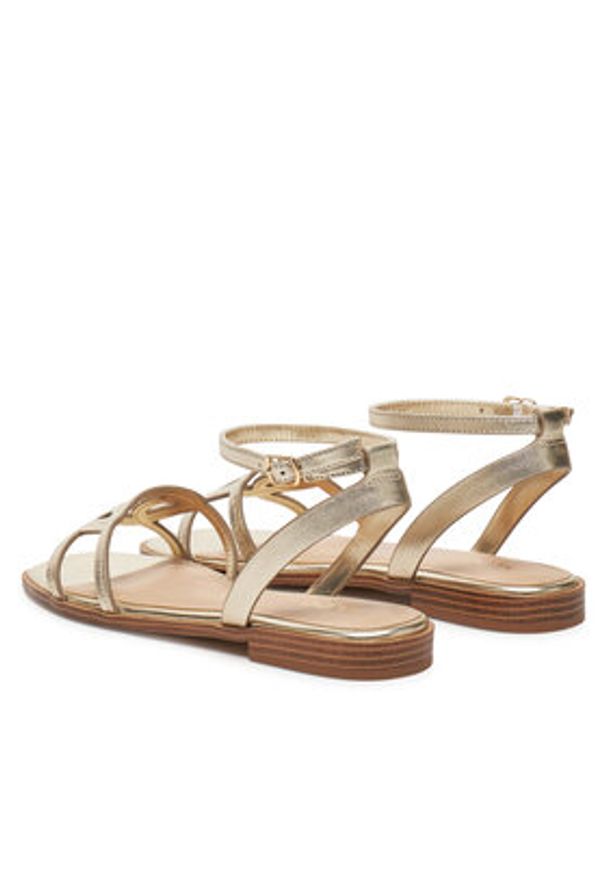 Aldo Sandały Greengrovewomen'S 13966683 Złoty. Kolor: złoty. Materiał: skóra