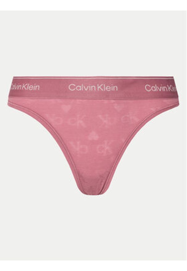 Calvin Klein Underwear Stringi 000QF7878E Różowy. Kolor: różowy
