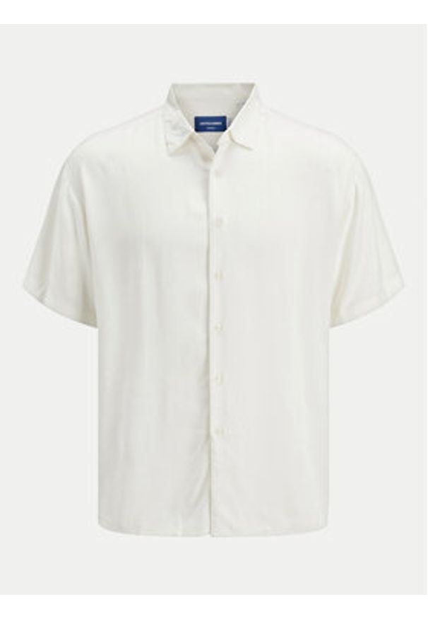 Jack & Jones - Jack&Jones Koszula Joshua 12271078 Biały Relaxed Fit. Kolor: biały. Materiał: wiskoza