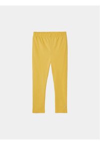 Mayoral Legginsy 748 Żółty Slim Fit. Kolor: żółty. Materiał: bawełna #1