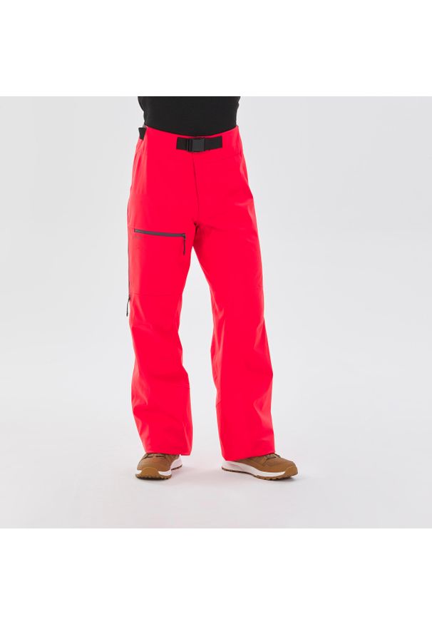 WEDZE - Spodnie narciarskie męskie Wedze FR Patrol. Kolor: czerwony. Materiał: materiał. Długość: długie. Sport: narciarstwo