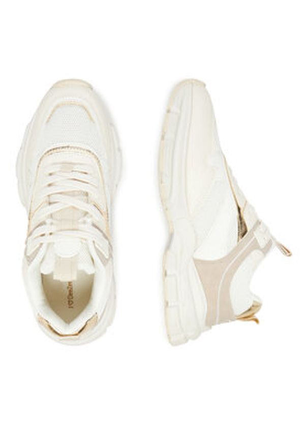 DeeZee Sneakersy AM24257 Beżowy. Kolor: beżowy. Materiał: zamsz, skóra