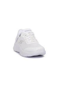 skechers - Damskie GO WALK FLEX GRAND ENTRY Slip-On Biały. Zapięcie: bez zapięcia. Kolor: biały. Materiał: materiał