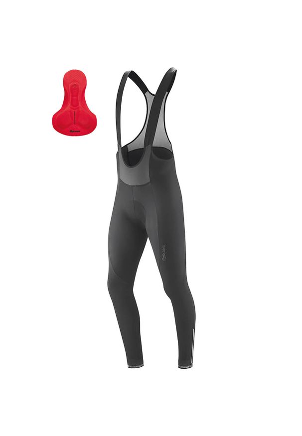 GONSO - Długie spodenki z szelkami Gonso Stivo Tight BIB. Kolor: wielokolorowy, szary, czarny. Długość: długie. Sport: kolarstwo