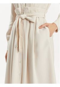 MAX&Co. Sukienka koszulowa Armilla 2416221032200 Beżowy Regular Fit. Kolor: beżowy. Materiał: wiskoza. Typ sukienki: koszulowe