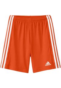 Adidas - Spodenki treningowe dla dzieci adidas Squadra 21 Short Youth. Kolor: pomarańczowy, wielokolorowy, biały. Materiał: poliester