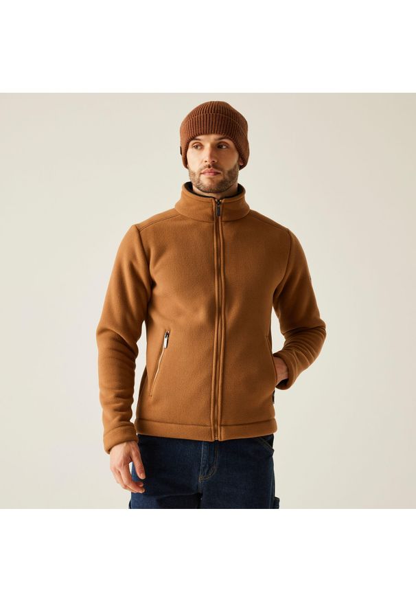 Regatta - Garrian II Męski polar turystyczny. Kolor: brązowy, beżowy, wielokolorowy. Materiał: polar. Styl: sportowy