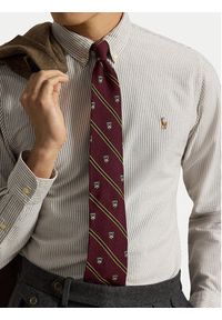 Polo Ralph Lauren Koszula 710953704503 Beżowy jasny Custom Fit. Typ kołnierza: polo. Kolor: beżowy. Materiał: bawełna #4