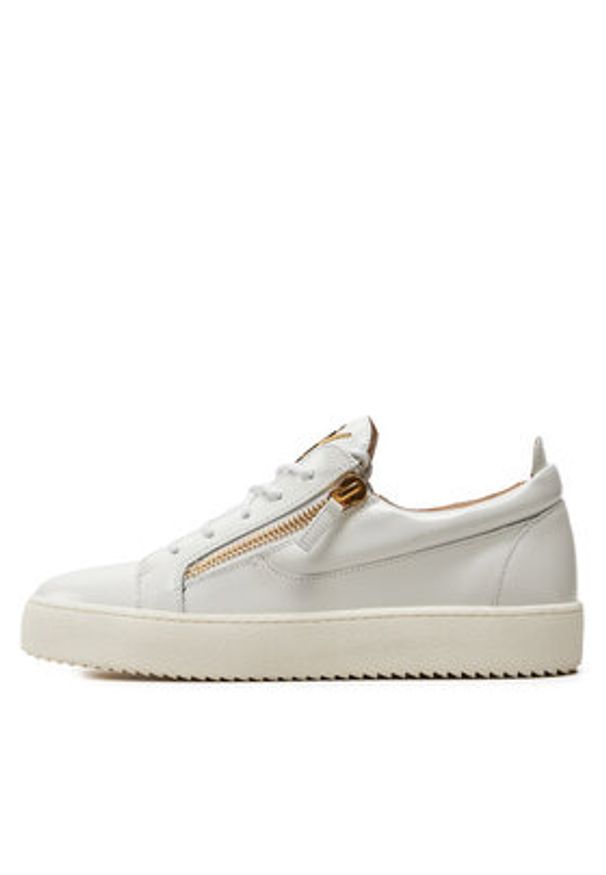 Giuseppe Zanotti Sneakersy RM40033 Biały. Kolor: biały. Materiał: skóra