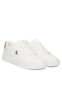 Calvin Klein Sneakersy Classic Cupsole Laceup Lth YM0YM01435 Biały. Kolor: biały. Materiał: skóra #6