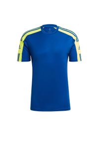 Adidas - adidas Squadra 21 t-shirt 421. Kolor: niebieski, żółty, wielokolorowy