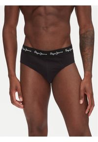 Pepe Jeans Komplet 3 par slipów PMU10988 Czarny. Kolor: czarny. Materiał: bawełna