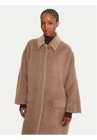 Marella Płaszcz wełniany Icam 2523016122 Beżowy Regular Fit. Kolor: beżowy. Materiał: wełna #6