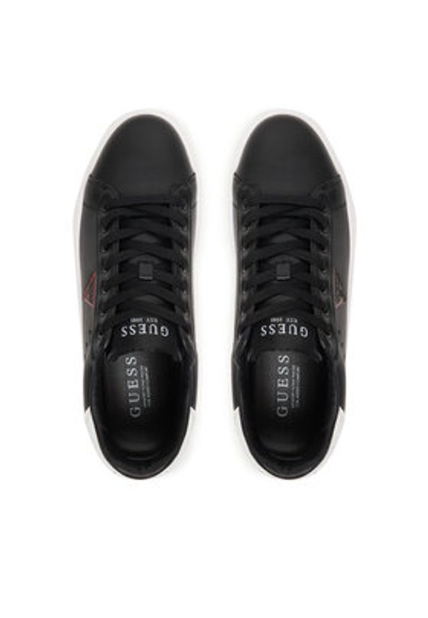 Guess Sneakersy FMJYUK ELE12 Czarny. Kolor: czarny. Materiał: skóra