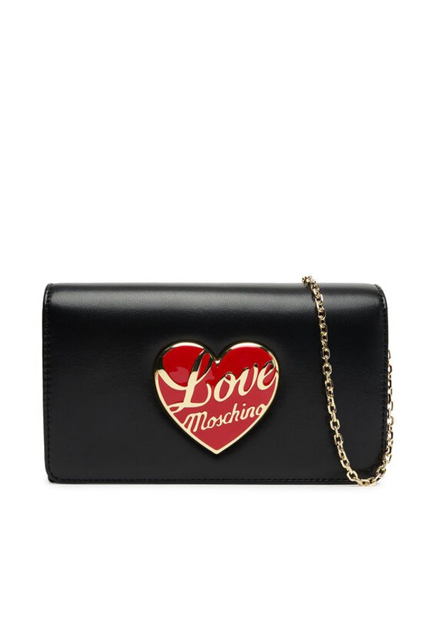 Love Moschino - LOVE MOSCHINO Torebka JC4186PP1NLP0000 Czarny. Kolor: czarny. Materiał: skórzane