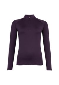 Koszulka jeździecka z długim rękawem i zamkiem błyskawicznym BR Equitation Event. Kolor: niebieski, wielokolorowy, fioletowy. Długość rękawa: długi rękaw. Długość: długie #1