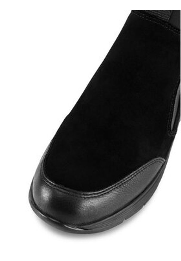 Remonte Botki D6676-03 Czarny. Kolor: czarny. Materiał: skóra