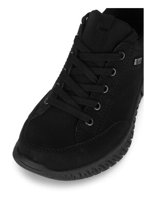 Rieker Półbuty M5352-00 Czarny. Kolor: czarny. Materiał: skóra