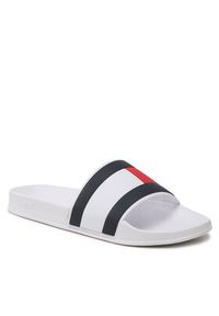 TOMMY HILFIGER - Tommy Hilfiger Klapki Rubber Th Flag Pool FM0FM04236 Biały. Kolor: biały