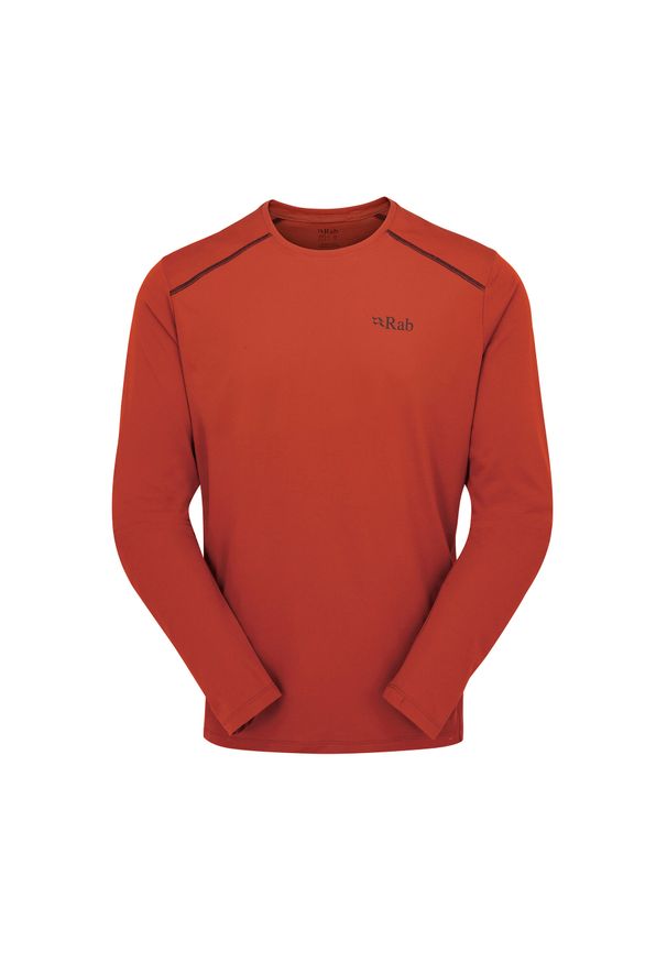 Longsleeve męski Rab Force. Kolor: czerwony. Długość rękawa: długi rękaw