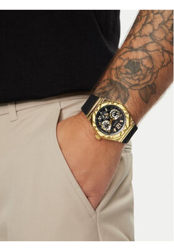 Guess Zegarek Indy GW0634G2 Czarny. Kolor: czarny