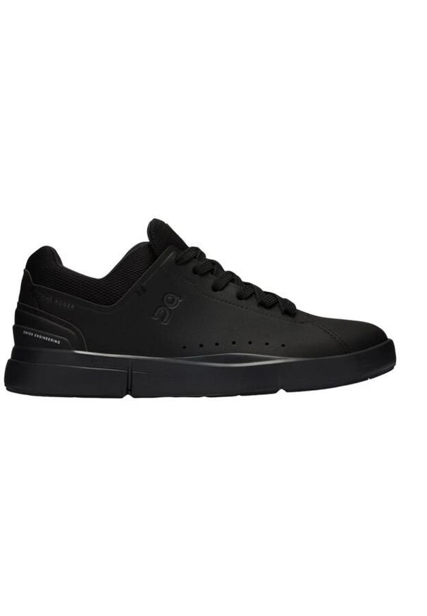 On Running - Buty do chodzenia męskie On The Roger Advantage. Zapięcie: sznurówki. Kolor: czarny. Materiał: skóra, tkanina. Szerokość cholewki: normalna. Sport: turystyka piesza