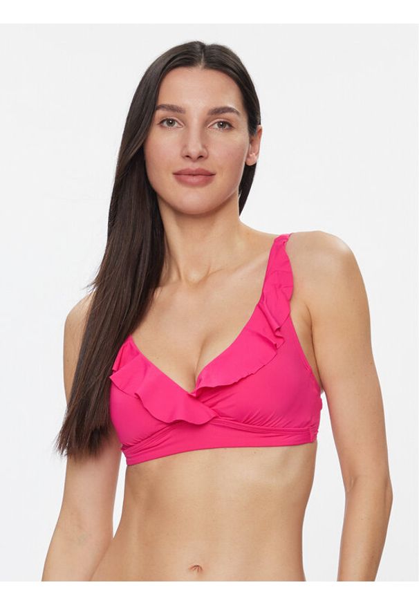 Lauren Ralph Lauren Góra od bikini 20101030 Różowy. Kolor: różowy. Materiał: syntetyk