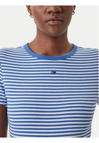 Tommy Jeans T-Shirt Essential DW0DW17383 Niebieski Slim Fit. Kolor: niebieski. Materiał: bawełna #4