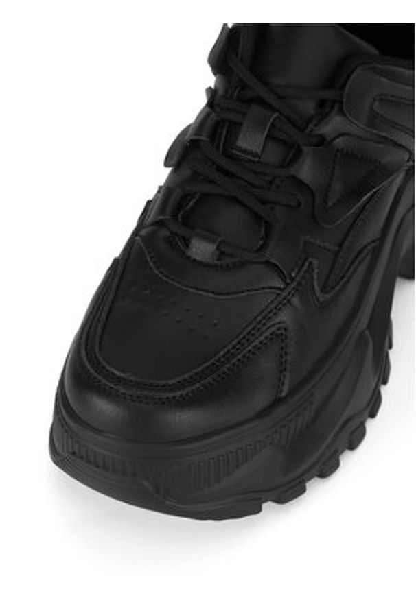 DeeZee Sneakersy LZ0893-01 Czarny. Kolor: czarny. Materiał: skóra