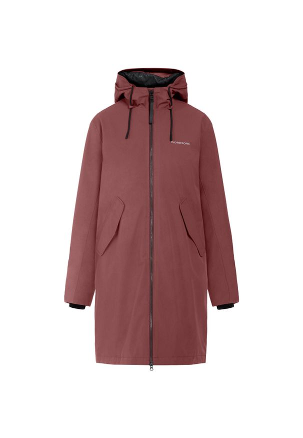 Parka dla kobiet Didriksons Fia. Kolor: pomarańczowy. Sezon: zima, jesień