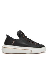 skechers - Skechers Sneakersy 186001/BLK Czarny. Kolor: czarny. Materiał: skóra