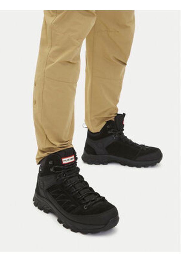 Hunter Trekkingi CEO-H8-352 Czarny. Kolor: czarny. Materiał: zamsz, skóra. Sport: turystyka piesza