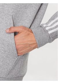 Adidas - adidas Bluza Essentials Fleece 3-Stripes IJ6474 Szary Regular Fit. Kolor: szary. Materiał: bawełna #5