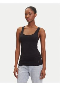 JOOP! Top 10224385 Czarny Slim Fit. Kolor: czarny. Materiał: bawełna