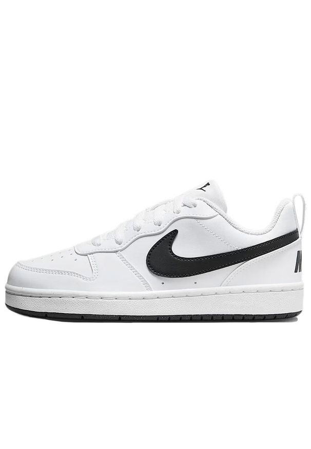 Buty młodzieżowe Nike Court Borough Low Recraft DV5456-104 - białe. Kolor: biały. Materiał: skóra, materiał, guma, syntetyk. Szerokość cholewki: normalna. Model: Nike Court