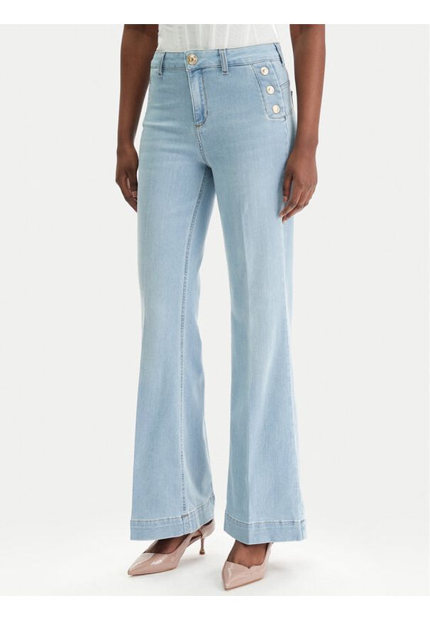 Liu Jo Jeansy UA6162 D0275 Niebieski Flare Fit. Kolor: niebieski