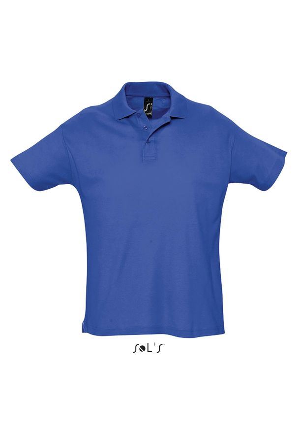 SOL'S - Polo Sol's Summer Ii. Typ kołnierza: polo. Kolor: niebieski. Materiał: bawełna. Sezon: lato