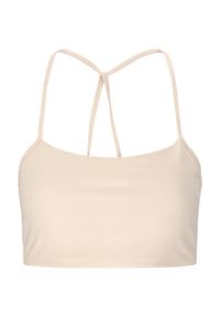 Biustonosz dla kobiet Athlecia Seray. Kolor: beżowy. Sport: fitness #1