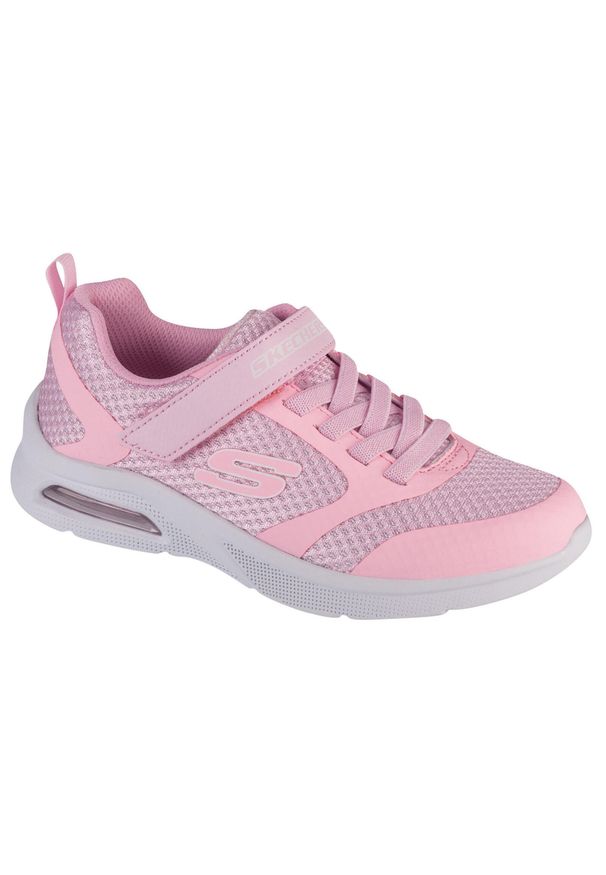 skechers - Buty sportowe Sneakersy dziewczęce, Microspec Max - Racer Gal. Kolor: różowy. Sport: turystyka piesza