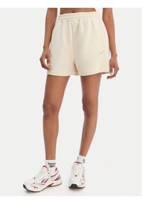 Reebok Szorty sportowe Reebok x Ewa Chodakowska Jula RK25623CCW Beżowy Regular Fit. Kolor: beżowy. Materiał: bawełna #1
