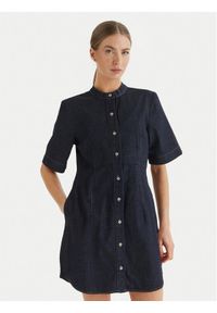 Calvin Klein Jeans Sukienka jeansowa LV047F797G Granatowy Regular Fit. Kolor: niebieski. Materiał: bawełna #1